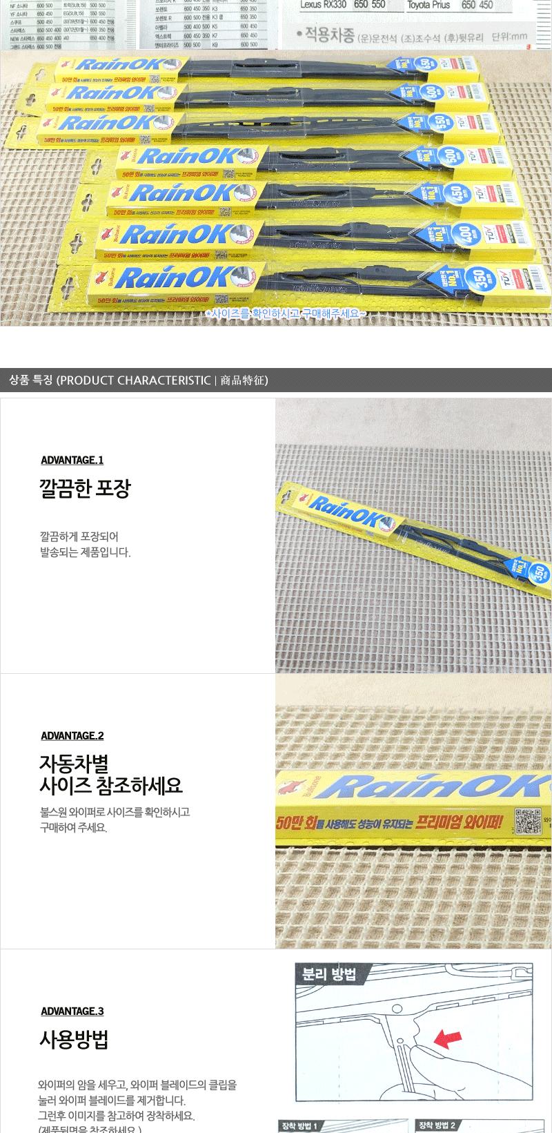 불스원와이퍼350mm(14 ) 레인오케이와이퍼 불스원샷와이퍼 자동차와이퍼 자동차용와이퍼 차량와이퍼 차량용와이퍼 자동차전면와이퍼 자동차실외용품