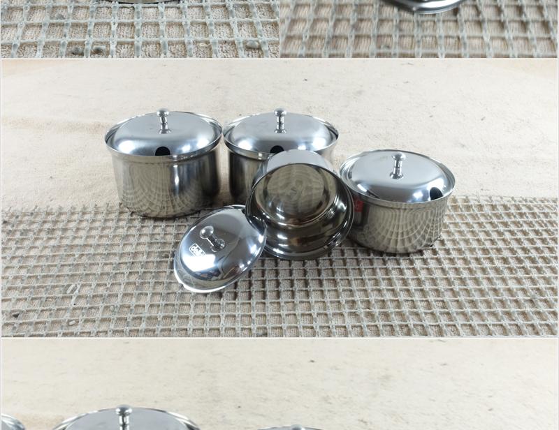 디앤케이깔끔한양념통(spicy pot)소no1 업소양념용 소금통 간장통 스텐레스통 양념통 소스통 스텐양념통 다대기통