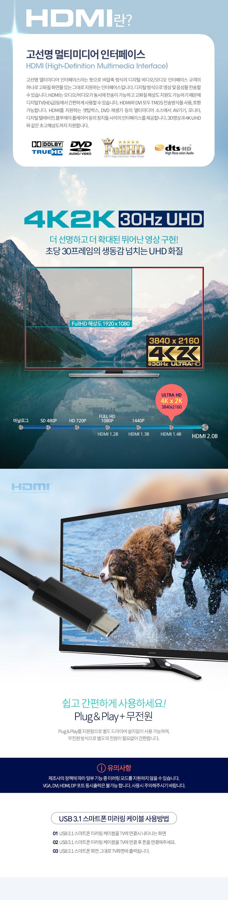 Coms USB 3.1 컨버터 4 in 1 (VGA HDMI DP DVI 변환)/컨버터/USB컨버터/연결컨버터/연결USB컨버터/노트북컨