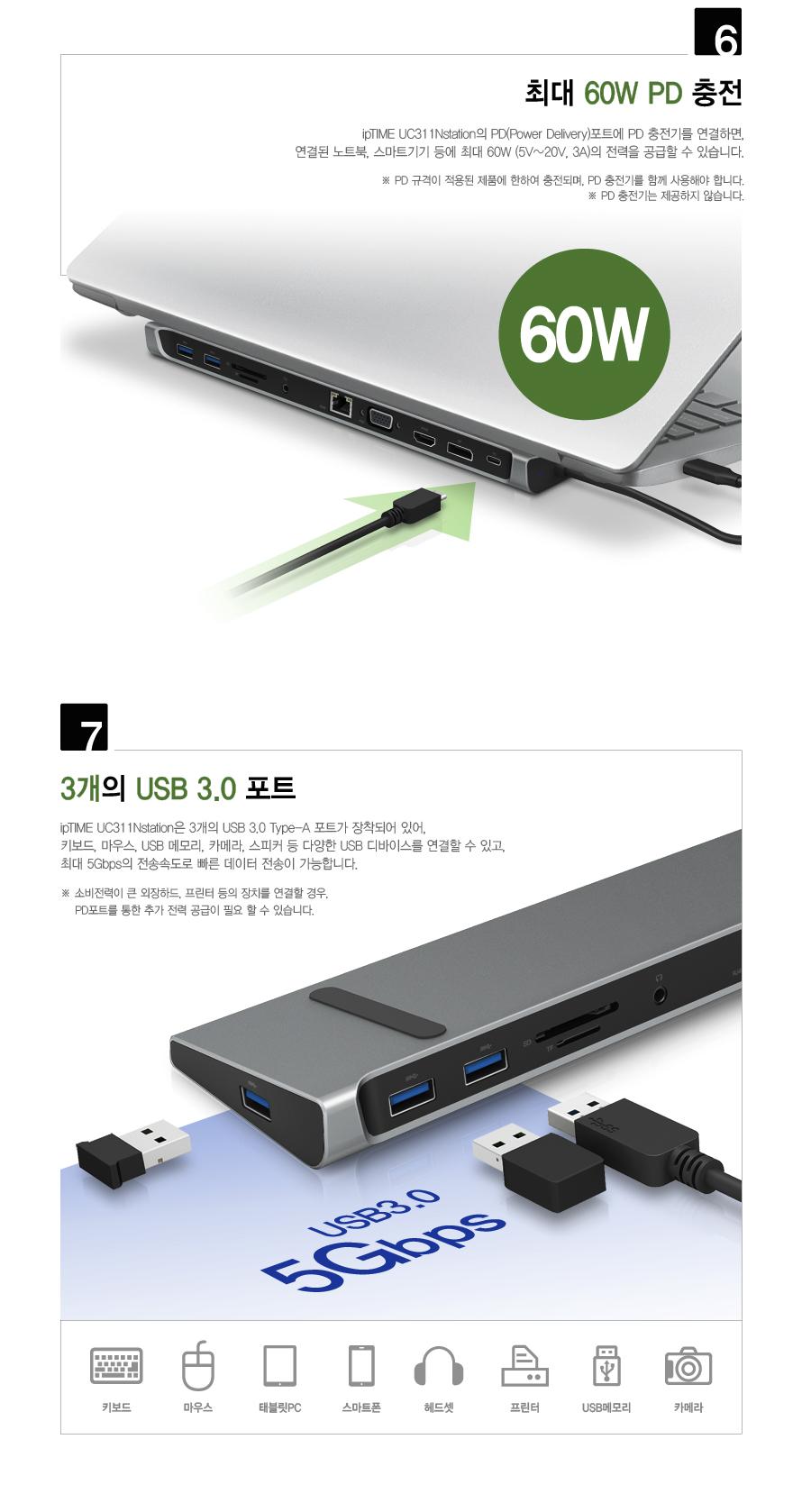 IPTIME UC311NStation USB3.0멀티포트 도킹거치대 도킹스테이션 C타입도킹 C타입도킹스테이션 노트북허브 허브도킹스테이션 노트북허브도킹 C타입충전포트 C타입충전도킹 C타입충전도킹스테이션