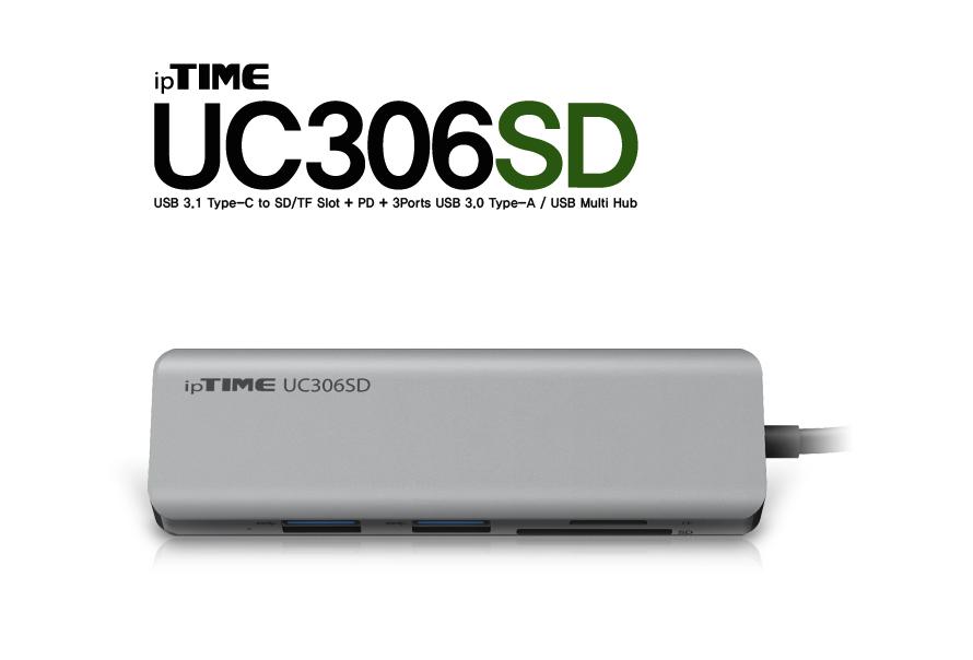IPTIME UC306SD USB3.0 6포트 허브 멀티허브 스마트USB허브 USB6포트허브 USB충전포트 USB허브 USB포트 USB멀티포트 USBHUB 6포트USB허브 USB충전허브 USB허브케이블 포트허브