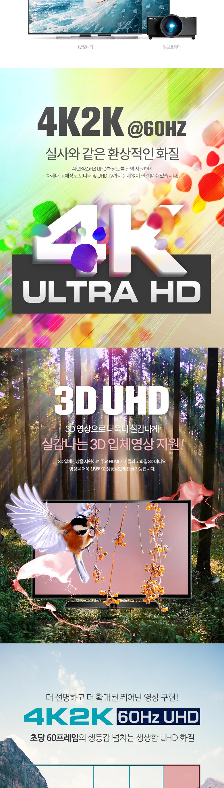Coms USB 3.1 Type C to 미니 디스플레이포트 변환 케이블 1.8M 4K 60Hz UHD C타입 to Mini DP/케이블/변환