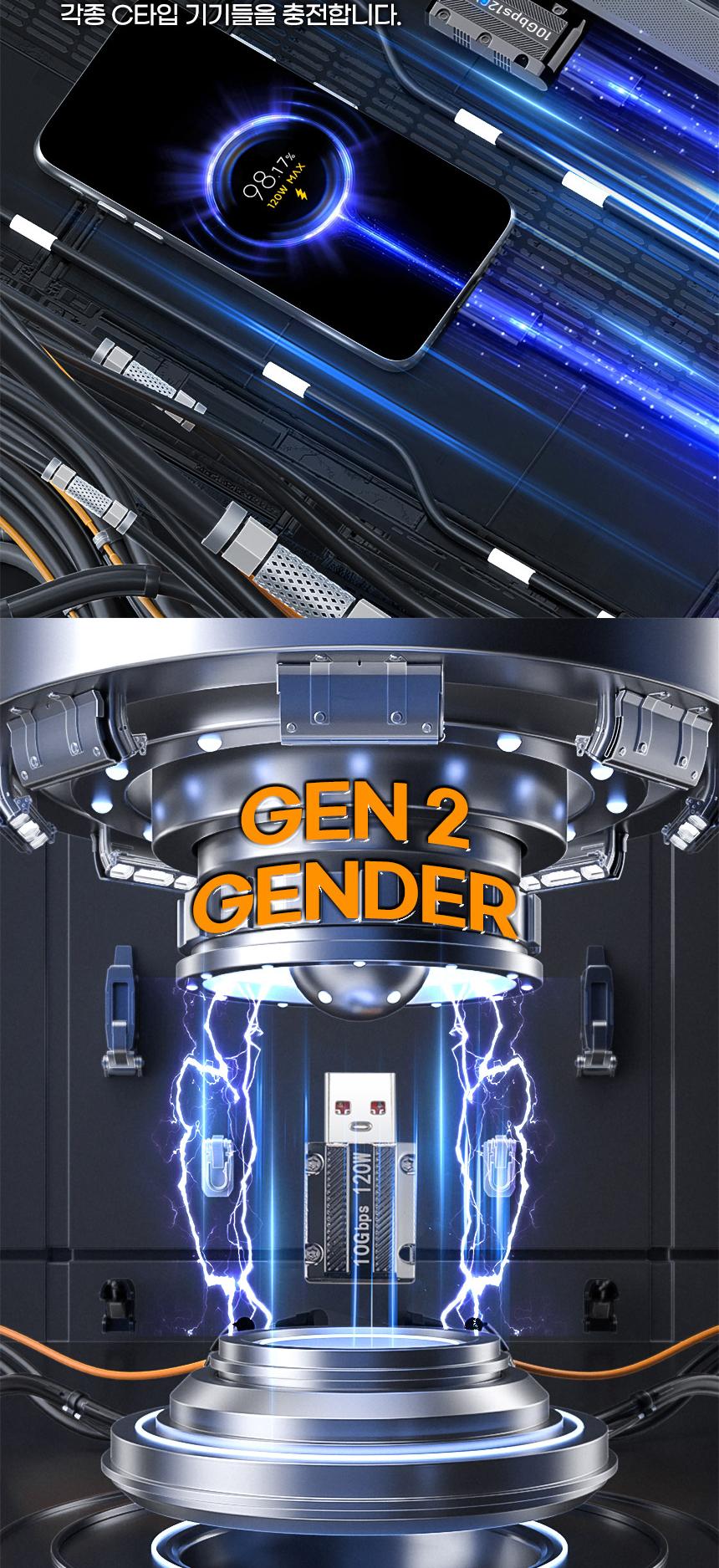 Coms USB 3.1 Type C Gen2 변환 젠더 F to USB 3.0 M/USBC타입변환젠더/고속전송젠더/USBC타입젠더/젠더/변