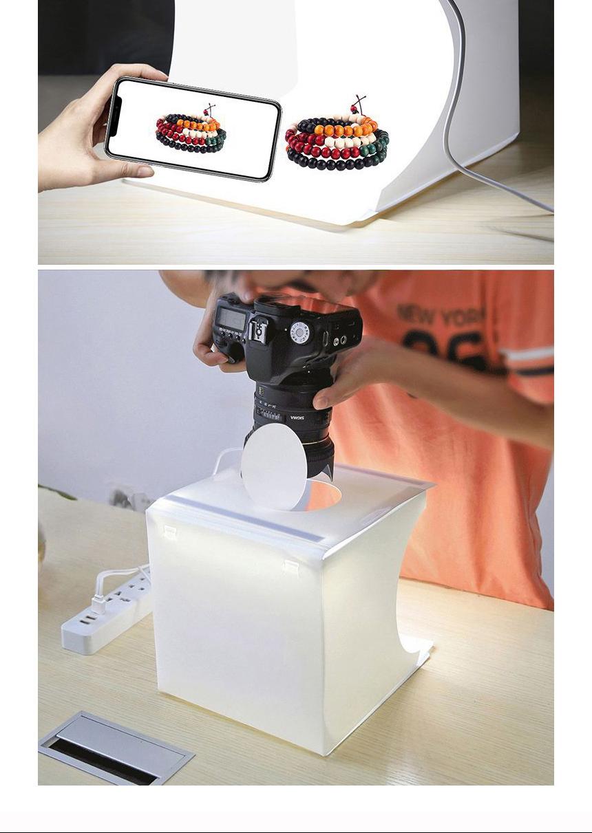 포토박스 셀프미니 스튜디오 사진관촬영 LED 제품30Cm/제품촬영박스/미니촬영세트/미니포토박스/방송장비/