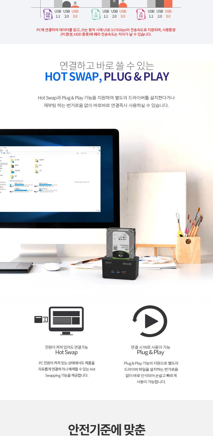 HDD SSD 외장하드 도킹스테이션 복사 USB 고속충전/외부저장소/도킹/도킹스태이션/백업/외장백업/데이터백