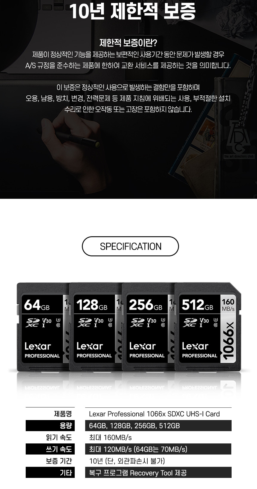 LEXAR SDXC PMS16-3 256GB/256GBSDXC/SDXC/SDXC메모리/SDXC메모리카드/카메라메모리카드/DSLR카메라메모리