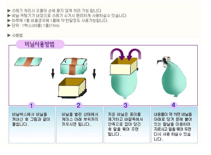 삼익)그린가드 연속비닐45l(40롤 롤15M) 휴지통비닐 쓰레기통비닐 일회용비닐 쓰레기봉지 휴지통봉지 일회용봉지 연속비닐 청소비닐