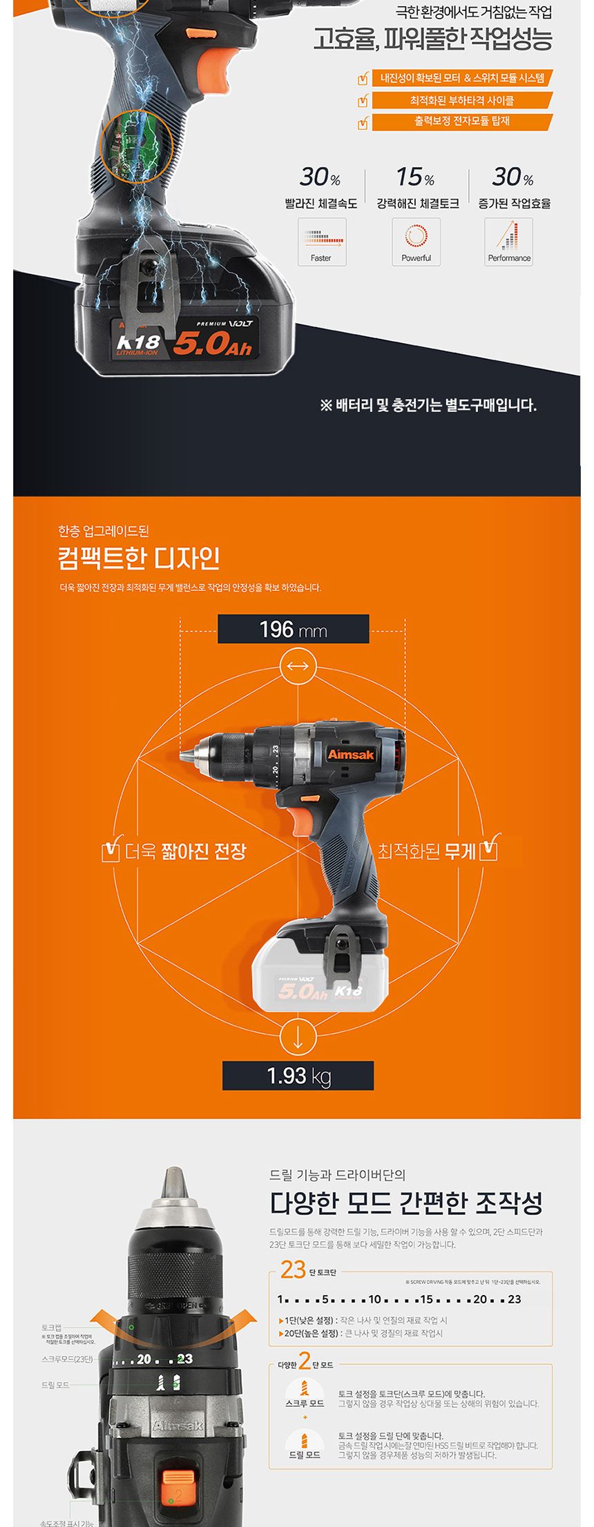 아임삭 BL모터 BL18R70 충전드릴 18V 베어툴 충전드라이버드릴 충전드라이버 전동충전드릴 전기충전드릴 무선충전드릴 무선드라이버드릴 전동드라이버드릴 충전드릴 현장충전드릴 컴팩트충전드릴