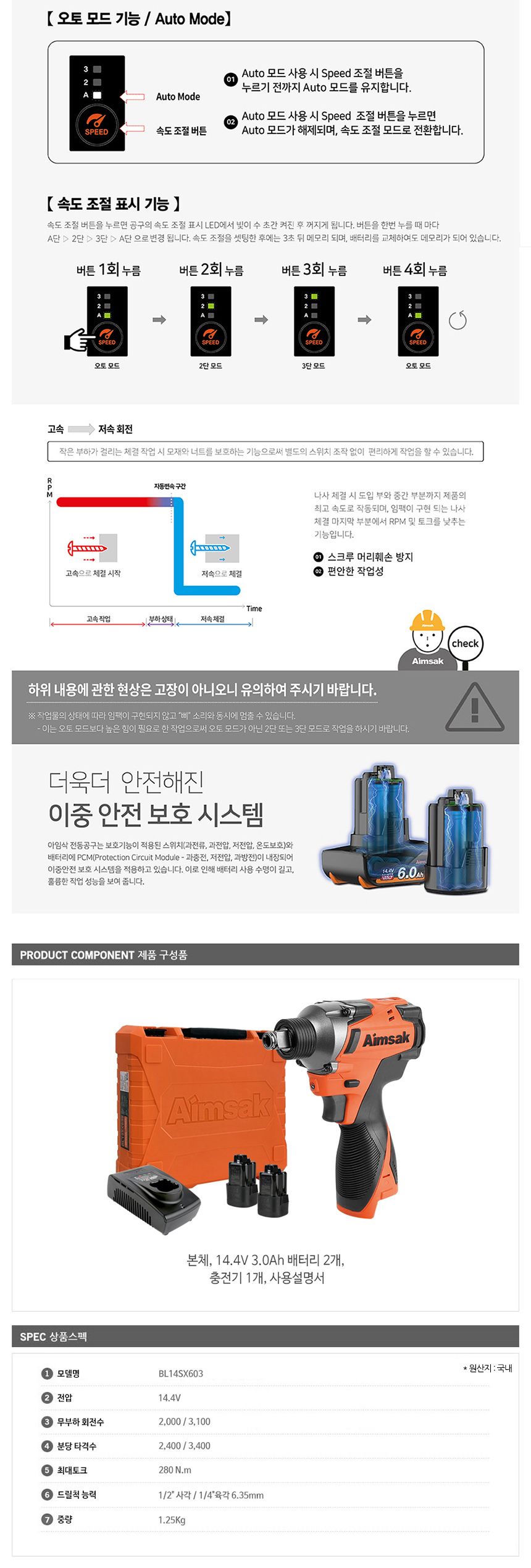 아임삭 BL14SX603 충전임팩렌치드라이버 14.4V 3.0AH 충전드라이버 임팩드라이버 임팩렌치드라이버 무선임팩드라이버 무선임팩렌치 무선렌치드라이버 전동드라이버 전동임팩드라이버 전동임팩렌치 전기임팩드라이버