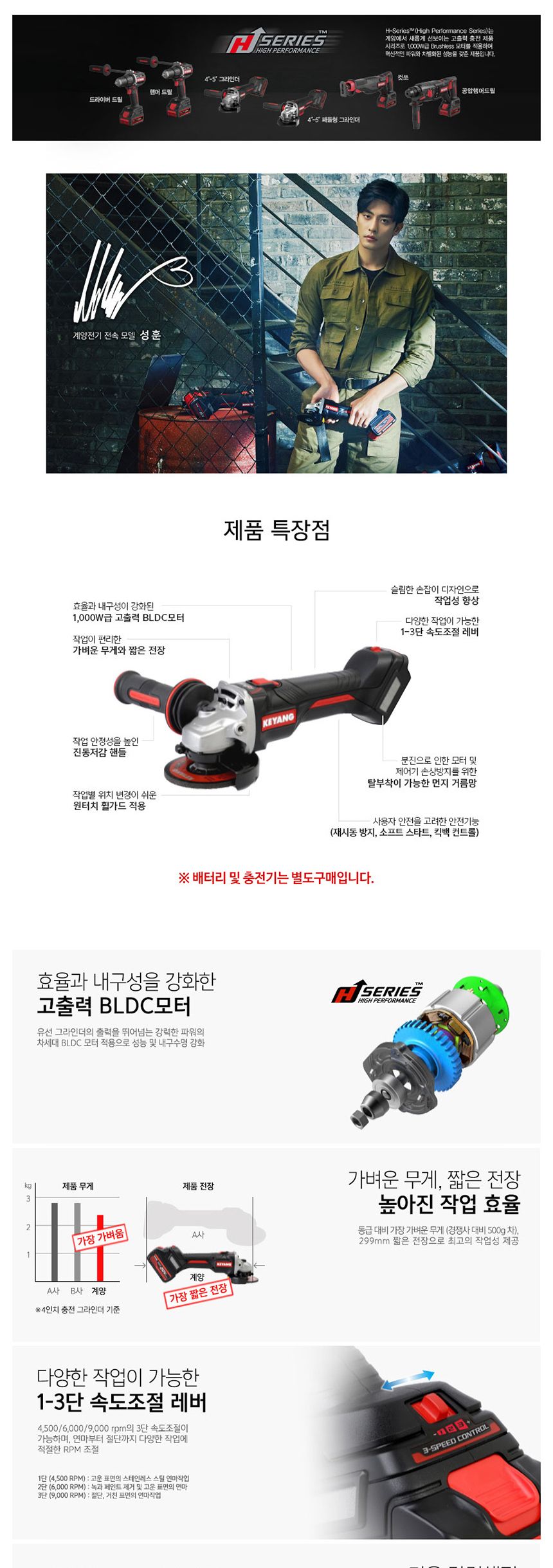 계양 DG20BLHZ-100SV 100mm 충전 그라인더 20V 베어툴 충전그라인더 충전식그라인더 전동공구 다용도그라인더 그라인더 전동그라인더 다목적그라인더 절삭그라인더 연삭그라인더 절단그라인더