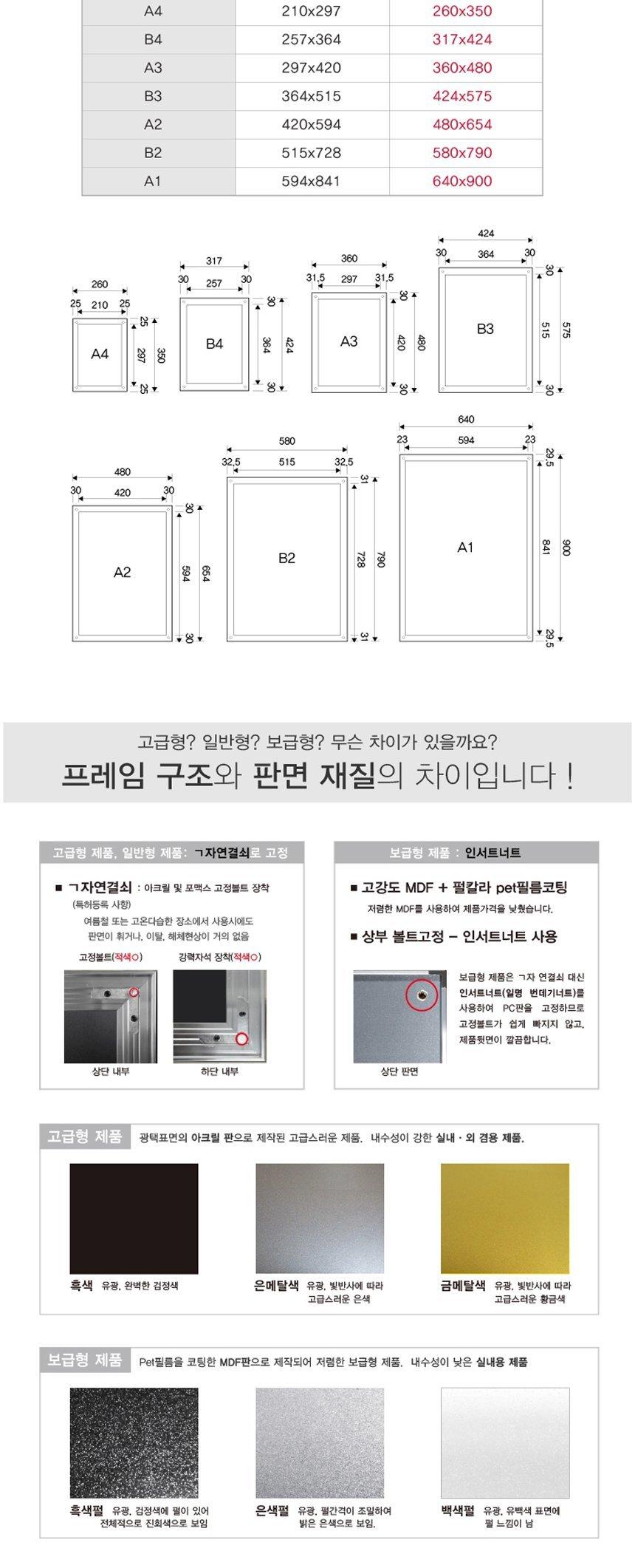 삼화 고급형 자석부착식 포스터스탠드 A3 MP-02Q 판촉 홍보 안내판 스탠드 포스터 메뉴판 안내 광고판 광고 간판 홍보물 문구