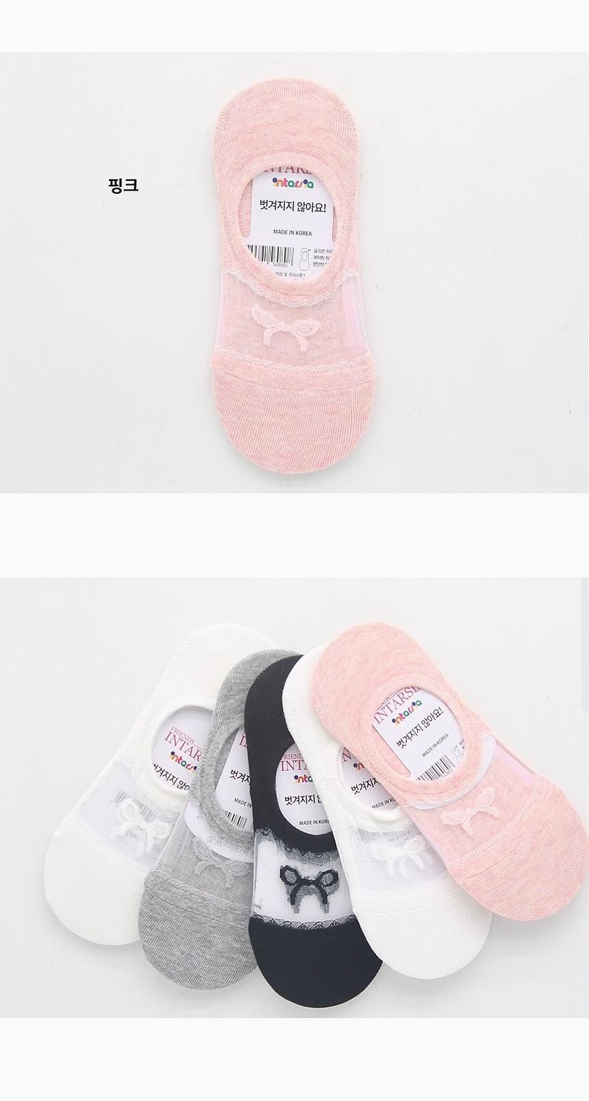 여성용 리본 발등메쉬 페이크삭스 양말 핑크 3켤레 페이크삭스 여름양말 시원한양말 여성페이크삭스 여자페이크삭스 여자여름양말 덧신 여성덧신 여름덧신 양말 삭스