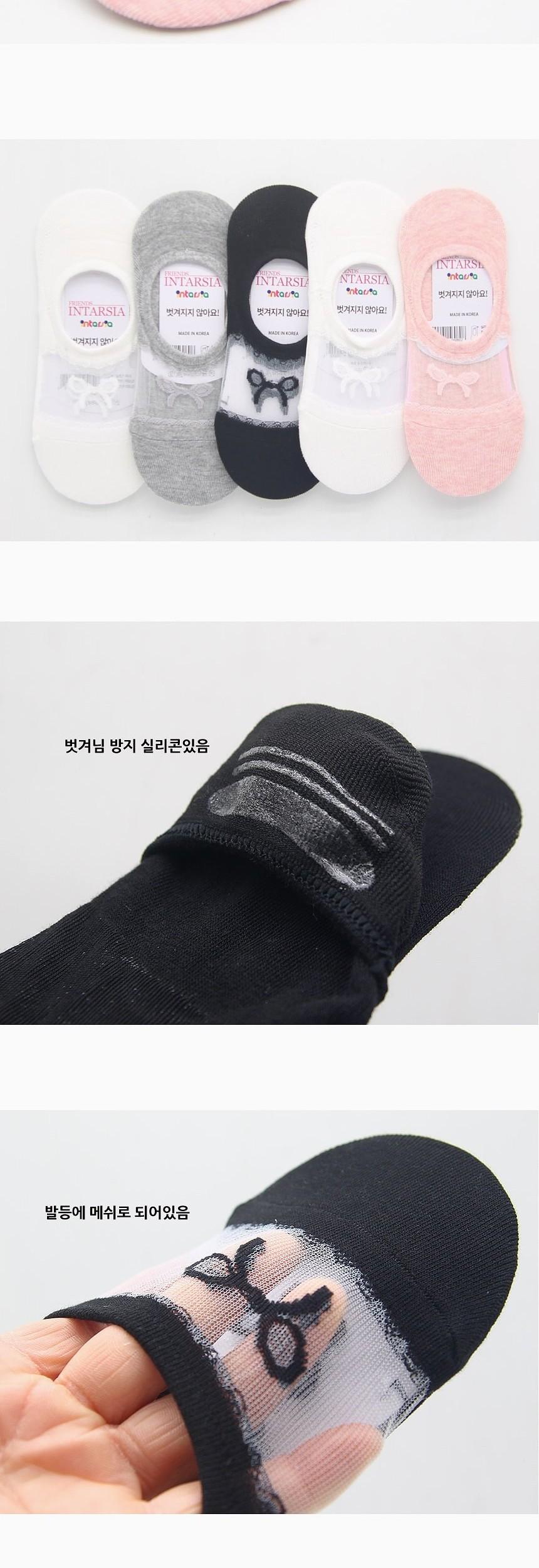 여성용 리본 발등메쉬 페이크삭스 양말 블랙 3켤레 페이크삭스 여름양말 시원한양말 여성페이크삭스 여자페이크삭스 여자여름양말 덧신 여성덧신 여름덧신 양말 삭스
