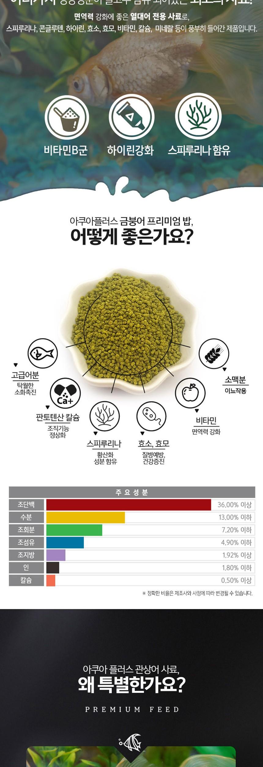 금붕어 프리미엄밥 300g 고급사료/금붕어사료/금붕어먹이/금붕어밥/물고기사료/물고기밥/물고기먹이/수조사