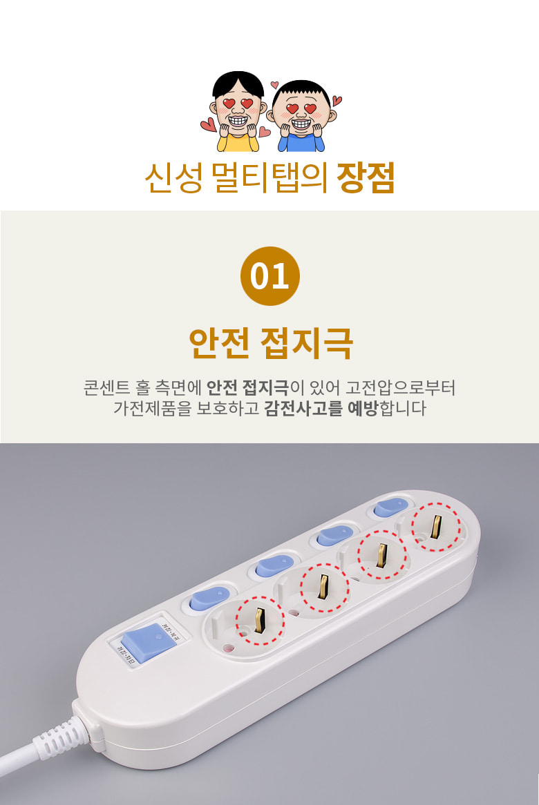 개별멀티탭 4구 1.5m 29-00643 (1C623) 멀티탭 가정용멀티탭 컴퓨터멀티탭 PC멀티탭 사무실멀티탭 콘센트 멀티콘센트 업소용멀티탭 식당멀티탭