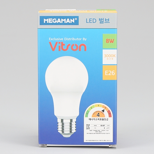 벌브 LED MEGA 8W 전구 A60 KS in-376692 전구 볼전구 교체용전구 볼램프 LED전구 LED램프 거실전구 방전구 욕실전구 벌브전구
