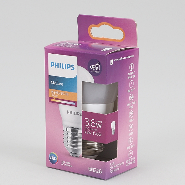 벌브 LED 젠8 3.6W 전구 in-51821 전구 볼전구 교체용전구 볼램프 LED전구 LED램프 거실전구 방전구 욕실전구 벌브전구