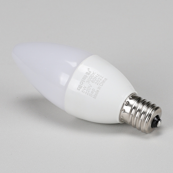 촛대구 LED 5W E17 불투명 전구색 KS in-512882 전구 장식용전구 인테리어전구 촛대구전구 조명 장식조명 인테리어조명 컬러촛대구 촛대조명 촛대전구
