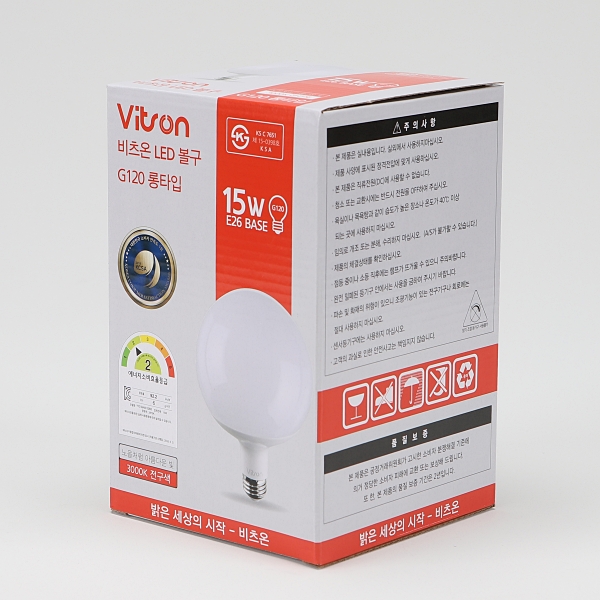 볼구 LED(A) 15W G120 전구 KS(롱타입) in-58478 전구 일반전구 볼전구 사무실전구 가정용전구 사무실볼전구 가정용볼전구 일반볼전구 교체전구 교체볼전구