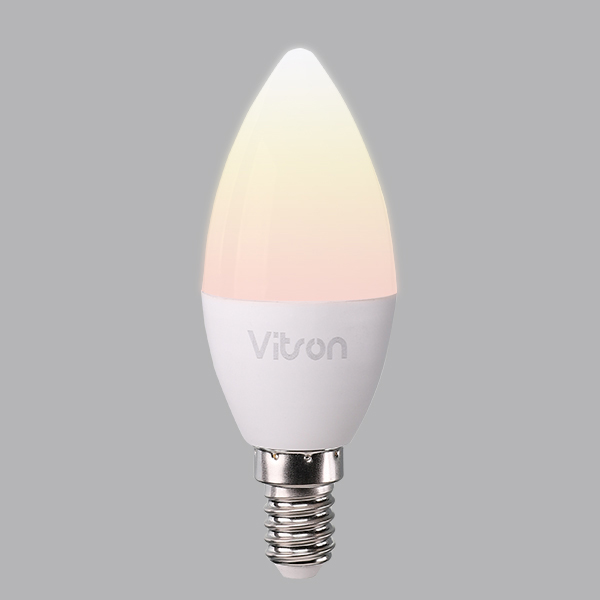 촛대구 LED 5W E14 3K 불투명 전구색 KS in-235175 전구 장식용전구 인테리어전구 촛대구전구 조명 장식조명 인테리어조명 컬러촛대구 촛대조명 촛대전구