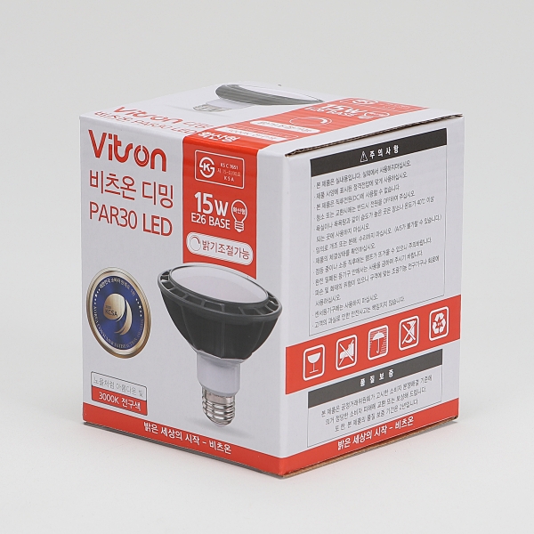 PAR30 LED 디밍 15W 전구 확산 KS in-158070 전구 LED전구 가정용전구 전구교체 교체용전구 조명 교체용LED전구 인테리어전구 업소용전구 사무실전구