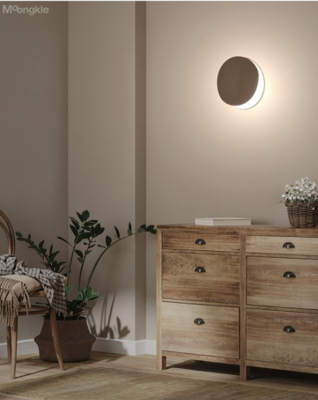벽등 LED 손톱달 (O) NW-101그레이 5W 전구색 in-371613 벽등 홈인테리어 인테리어조명 인테리어등 인테리어벽등 포인트등 침실등 보조등 방등 인테리어포인트