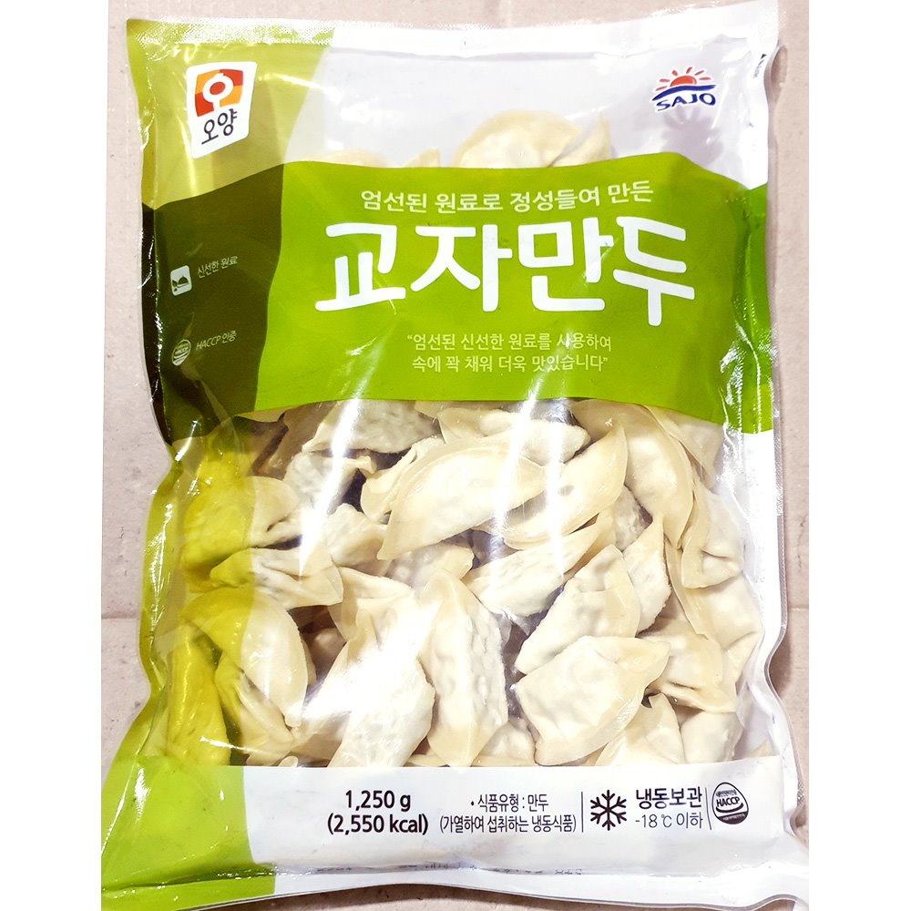 사조오양 교자만두(12g x100개 1.25K) X6 교자만두 냉동만두 즉석만두 맛있는만두 만두 냉동교자만두 즉석교자만두 맛있는교자만두 냉동식품 간편만두