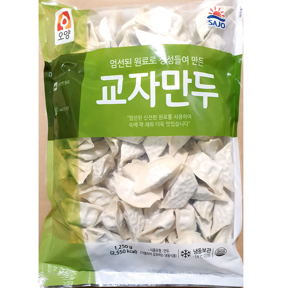교자만두(오양 1.25K) 냉동만두 냉동교자만두 교자만두 교자 만두 고기만두 고기교자만두 물만두 튀김만두 찐만두 군만두