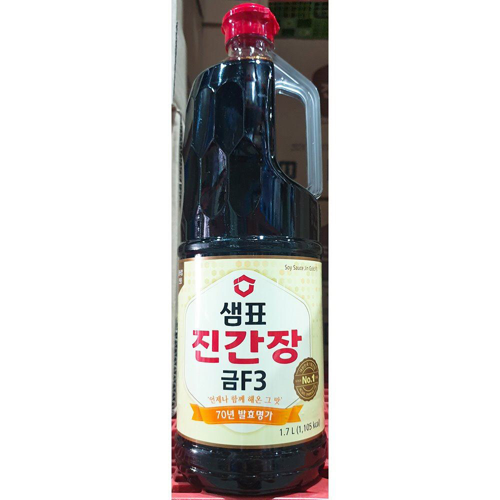 샘표 진간장 금F3 1.7L X6 간장 조미료 맛있는간장 소스 간장소스 업소용간장 식자재 식자재유통 가게용 식당용 음식 조리 주방 요리간장 대용량