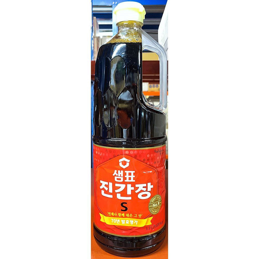 샘표 진간장S 1.7L X6 간장 조미료 맛있는간장 소스 간장소스 업소용간장 식자재 식자재유통 가게용 식당용 음식 조리 주방 요리간장 대용량