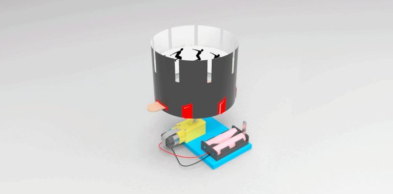 전동 회전 조이트로프/교구/과학교구/학습교구/만들기놀이/만들기학습/만들기교구/만들기도구/과학도구/학