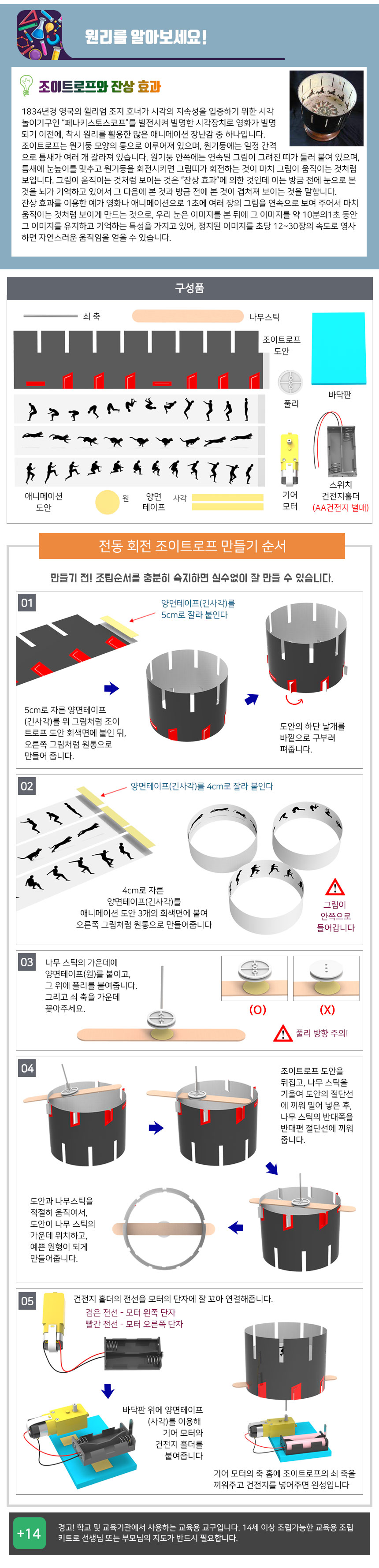 전동 회전 조이트로프/교구/과학교구/학습교구/만들기놀이/만들기학습/만들기교구/만들기도구/과학도구/학