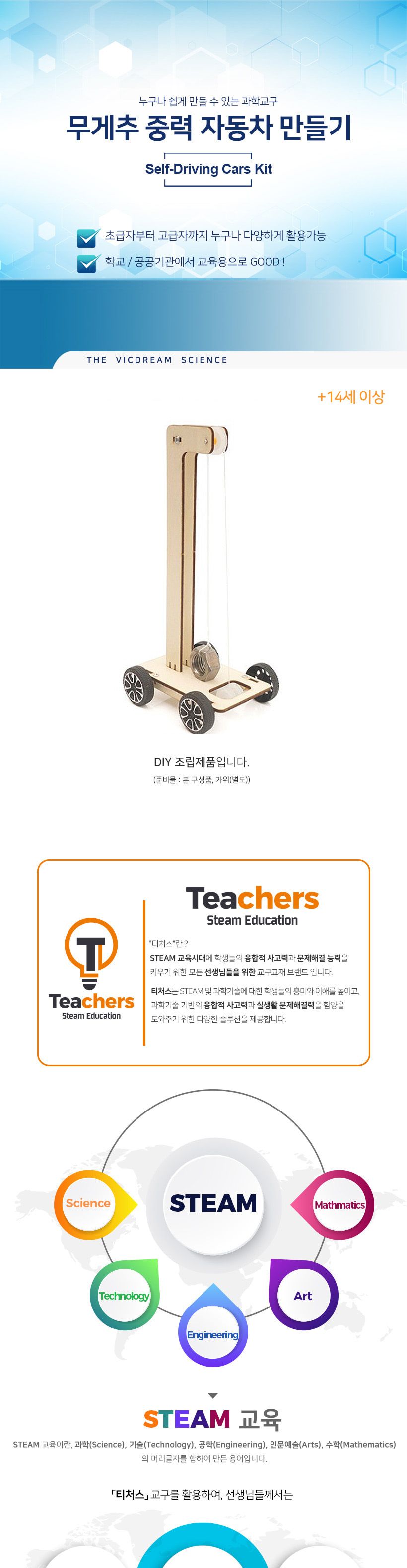 티처스 STEAM 무게추 중력 자동차 만들기 (E-70A) X 5SET 중력자동차 DIY중력자동차 중력자동차만들기 중력자동차키트 과학만들기 학습용만들기 교육용만들기 만들기세트 중력자동차만들기세트 과학교구