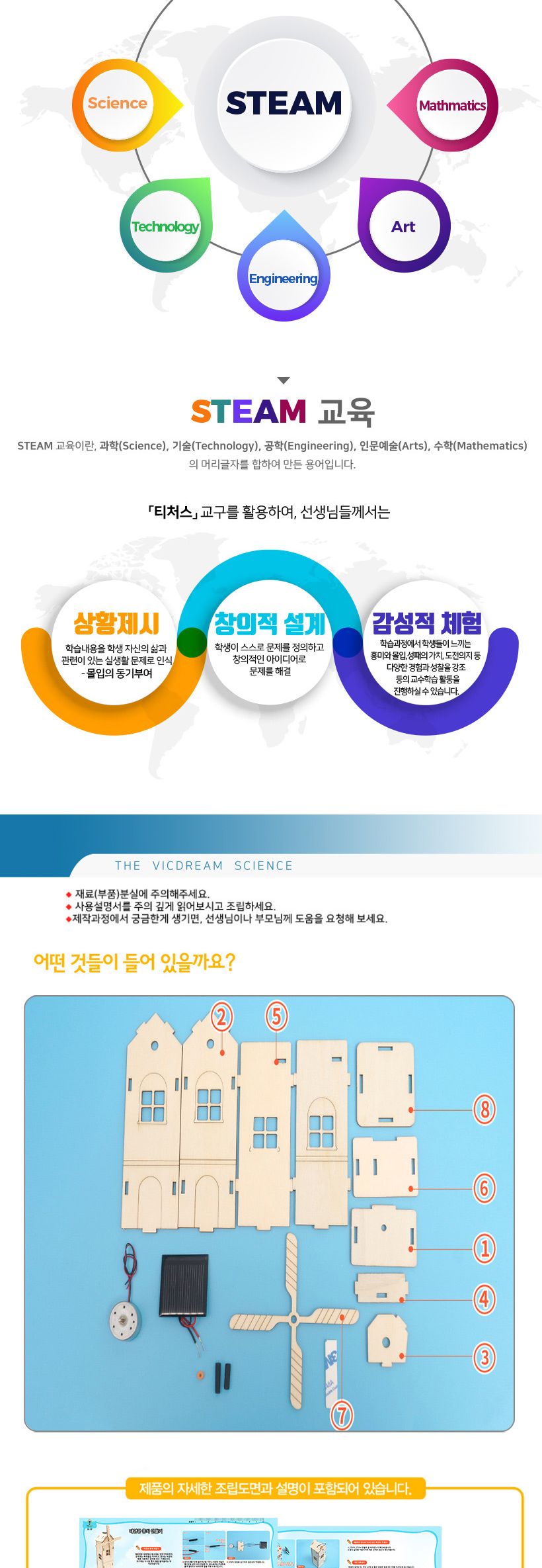 티처스 STEAM 태양광 풍차 만들기 (D-17) X 5SET 태양광풍차 DIY태양광풍차 태양광풍차만들기 태양광풍차키트 과학만들기 학습용만들기 교육용만들기 만들기세트 태양광풍차만들기세트 과학교구