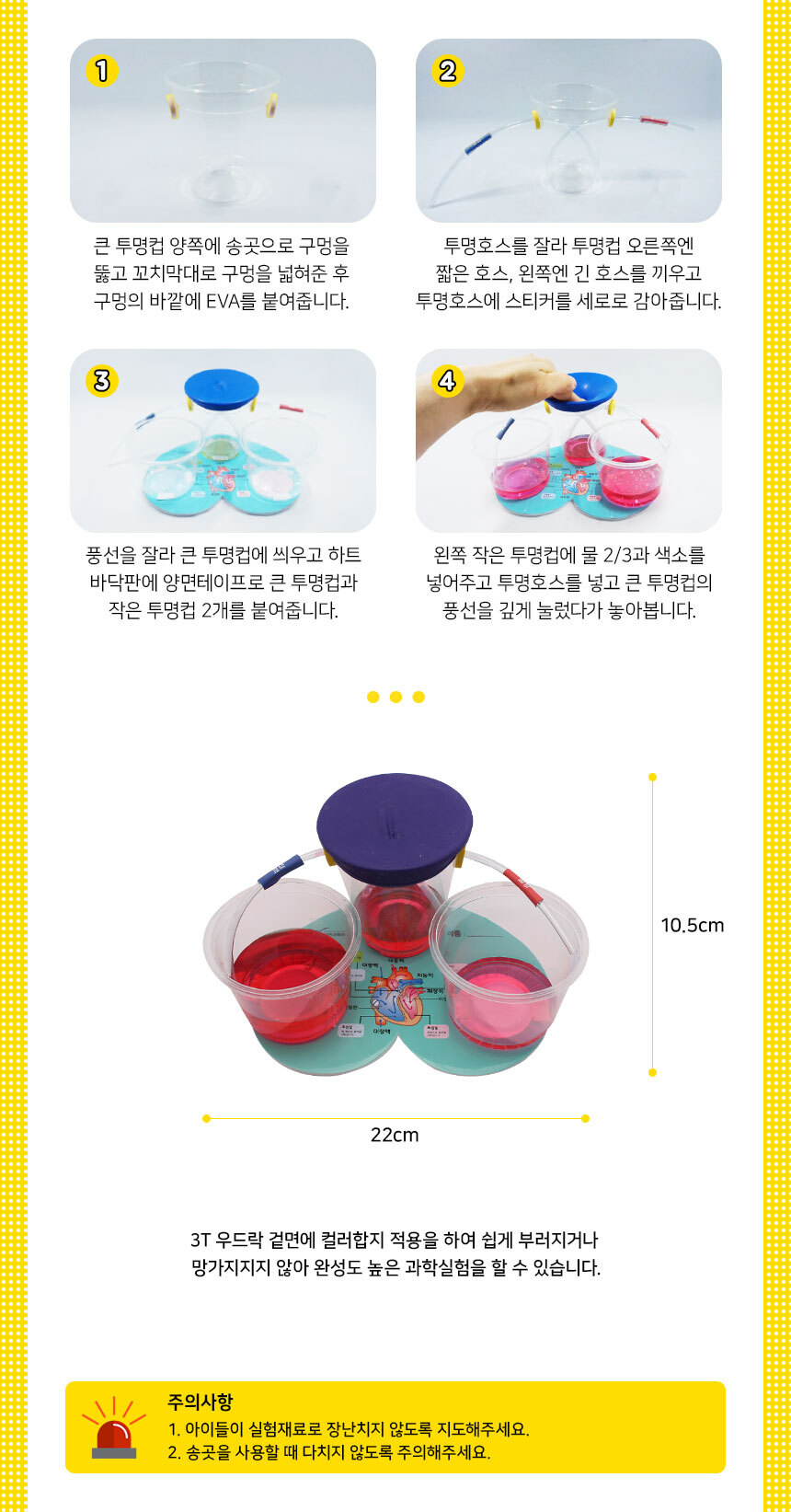 심장의 기능 만들기 5인 세트 심장의기능 심장의기능만들기 심장의기능학습 학습교구 과학놀이 과학상자 과학장난감 과학수업교구 과학놀이키트 과학수업키트