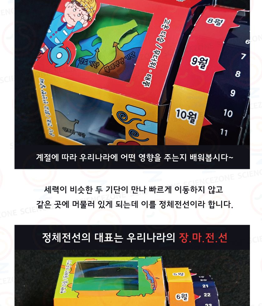 빙글빙글기단캘린더 5인용 초등과학실험키트 기단학습키트 기단공부키트 기단의정의학습 날씨와우리생활학습 초등날씨학습키트 중등기권과날씨 장마전선원리 태풍이오는이유 키즈과학실험 어린이과학실험 초등교과실험 기단달력만들기