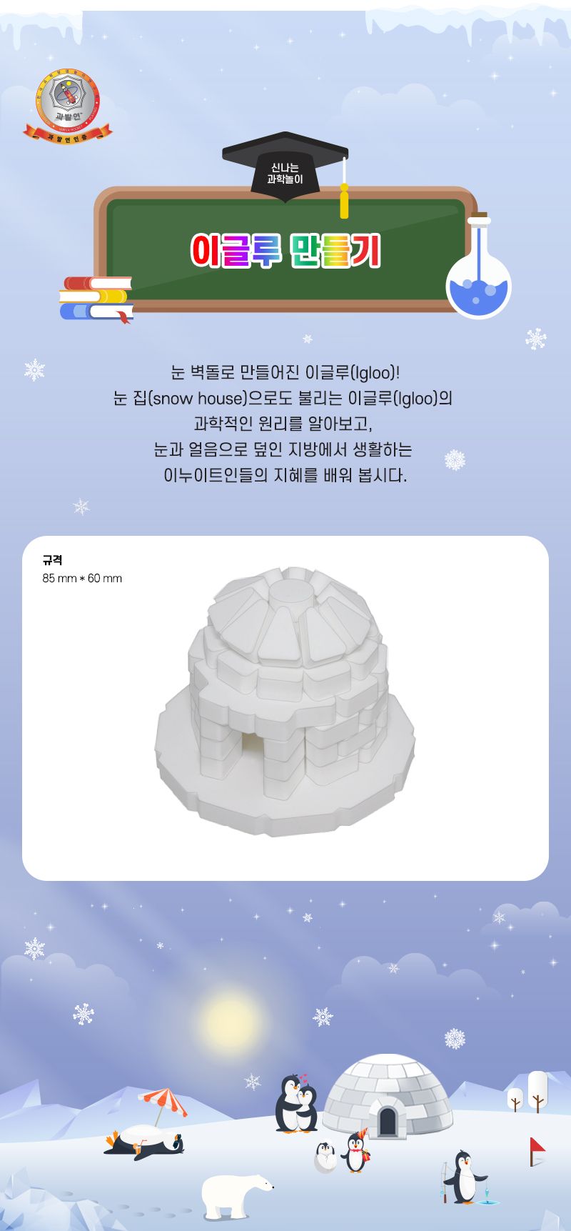 이글루 만들기 이글루만들기 이글루관찰놀이 이글루원리학습 과학수업교구 과학수업키트 과학교구 과학학습교구 과학놀이 과학장난감 과학만들기 만들기장난감 만들기놀이