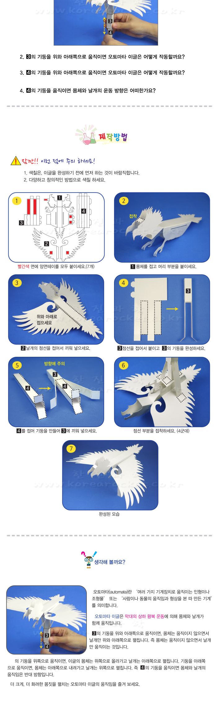 오토마타 이글 초등 DIY 만들기 오토마타이글만들기 오토마타이글 오토마타만들기 오토마타 DIY만들기 과학상자 과학장난감 과학실험 과학놀이 과학만들기키트 과학키트