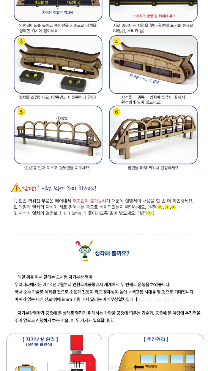 K3 자기부상 열차 만들기 교육 실험키트 초등과학교구 어린이과학교구 키즈과학교구 자기부상열차실험 DIY자기부상열차 자기부상열차탐구 자기부상열차학습 자기부상열차교육 어린이자기부상열차 키즈자기부상열차