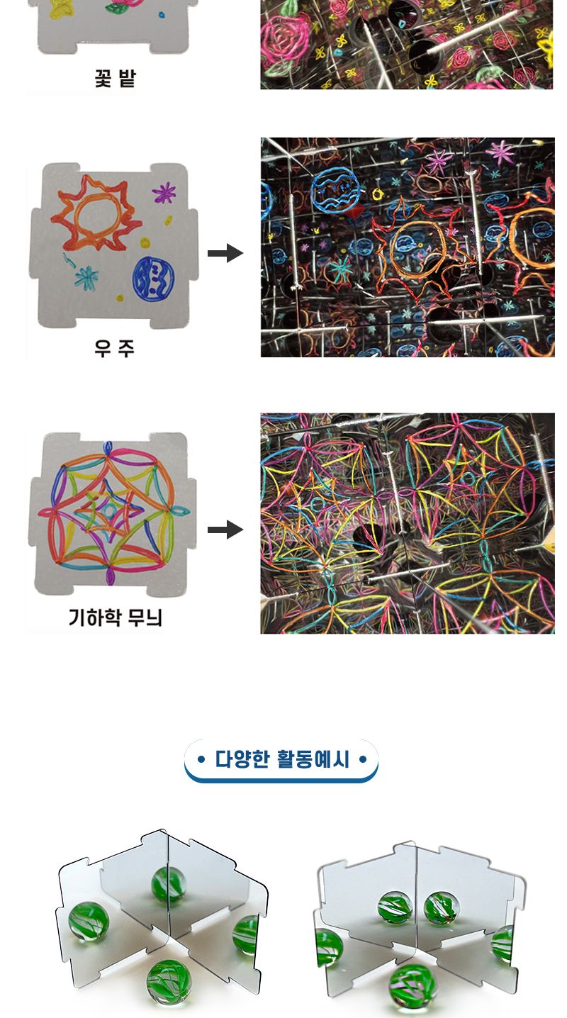 무지개 거울 상자 만화경 4인 세트 과학상자 과학장난감 만화경 만화경만들기 거울상자만화경 과학놀이 만들기키트 과학만들기키트 DIY만들기 초등DIY만들기 과학DIY만들기 무지개거울상자만화경