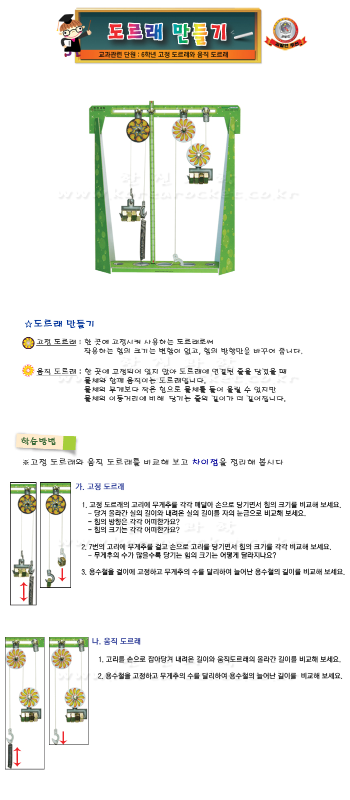 도르래 만들기 5인 세트 도르래 도르래만들기 과학수업교구 과학수업키트 과학교구 과학학습교구 과학놀이 과학장난감 과학만들기 만들기장난감 만들기놀이