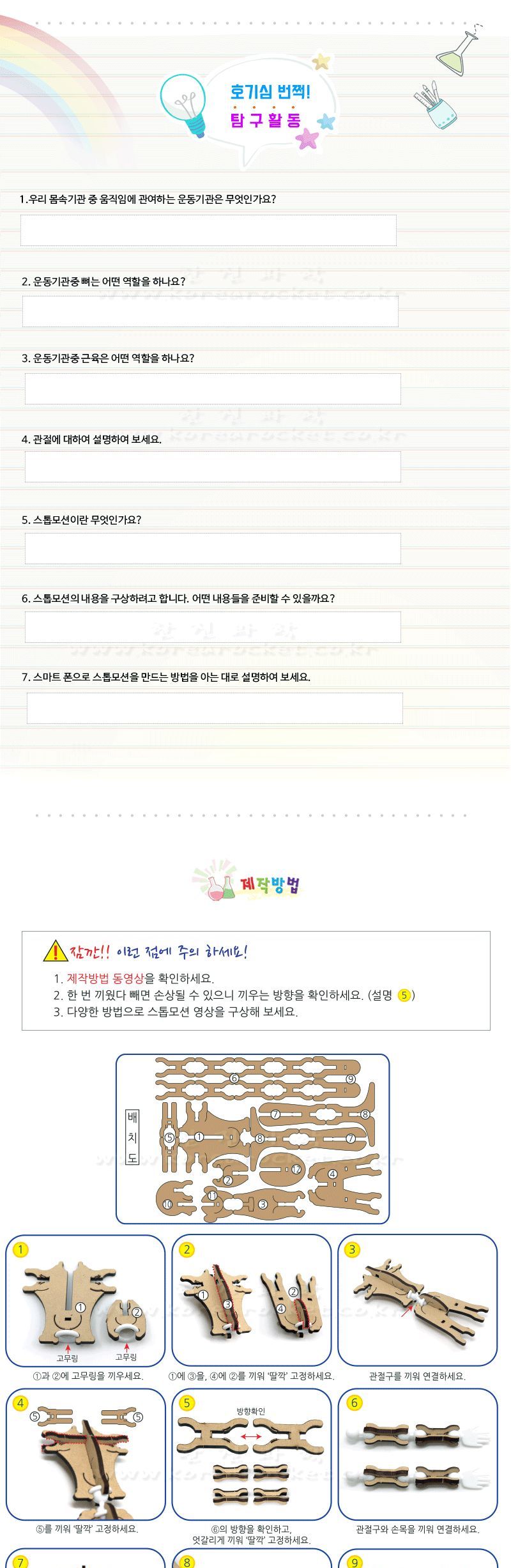 인체 모형 스톱 모션 과학장난감 과학놀이 만들기키트 과학만들기키트 DIY만들기 초등DIY만들기 과학DIY만들기 인체모형 인체모형만들기 인체모형교구 인체모형스톱모션