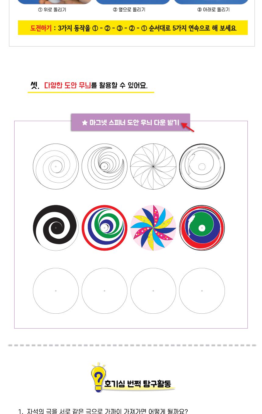 마그넷 스피너 4인 세트 마그넷스피너만들기 마그넷스피너 스피너만들기놀이 스피너 스피너만들기 스피너꾸미기 과학놀이 만들기키트 과학만들기키트 DIY만들기 초등DIY만들기 과학DIY만들기