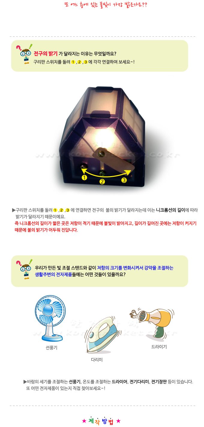 빛 조절 스탠드 5인 세트 초등 만들기 전류와저항학습 전류와저항관계학습 빛조절스탠드실험 스탠드만들기 어린이스탠드만들기 키즈스탠드만들기 초등스탠드만들기 저항크기변화학습 어린이과학실험 키즈과학교구