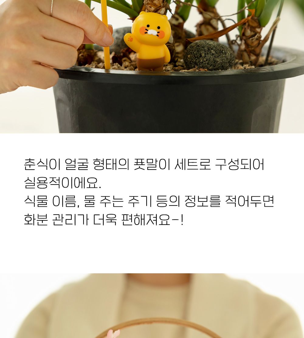 카카오프렌즈 춘식이 화분 피규어 세트 식물이름표 식물네임텍 식물네임택 네임택피규어세트 네임텍피규어세트 이름표피규어세트 화분네임택 화분네임텍 화분이름표 화분피규어 화분장식피규어