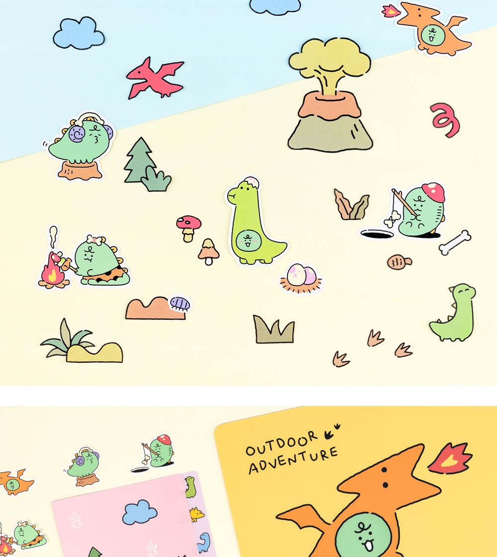 카카오프렌즈 죠르디 다이노 빅 포인트 스티커 죠르디스티커 죠르디캐릭터스티커 캐릭터스티커 디자인스티커 팬시스티커 소품꾸미기 데코스티커 꾸미기스티커 다이어리꾸미기 다이어리스티커 스티커