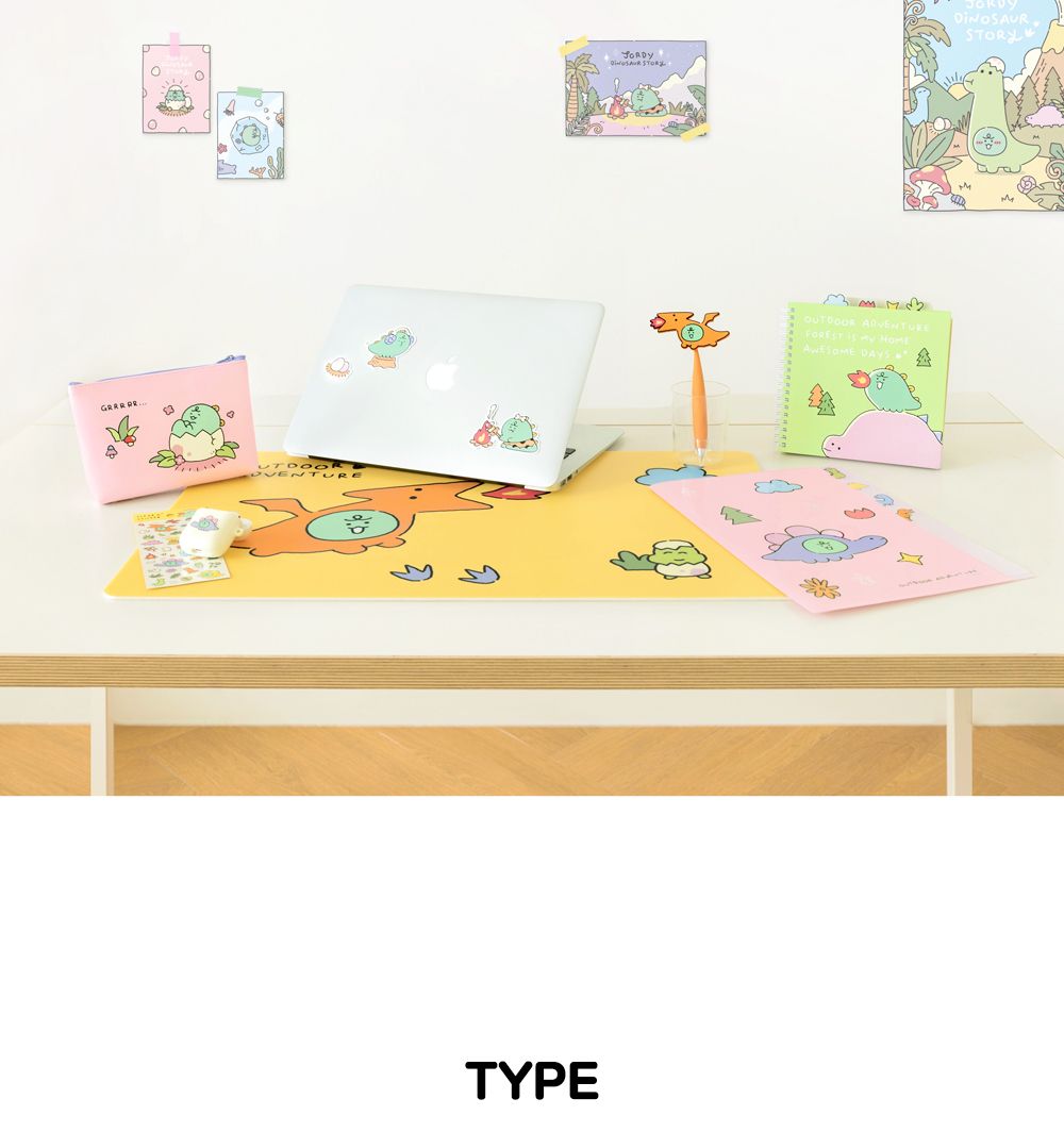 카카오프렌즈 죠르디 다이노 데스크 매트 데스크매트 데스크패드 테이블패드 테이블매트 책상매트 책상패드 책상용패드 책상용매트 매트 패드