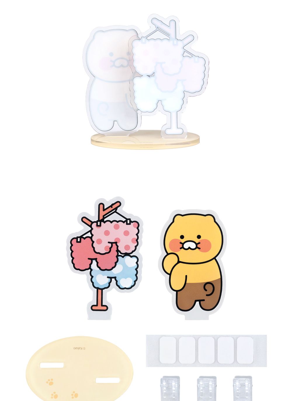 카카오프렌즈 춘식이 아크릴 메모 홀더 메모꽂이 아크릴메모꽂이 캐릭터메모홀더 춘식이메모꽂이 명함꽂이 귀여운메모꽂이 메모고정 메모스탠드 데코메모꽂이 스탠드메모홀더