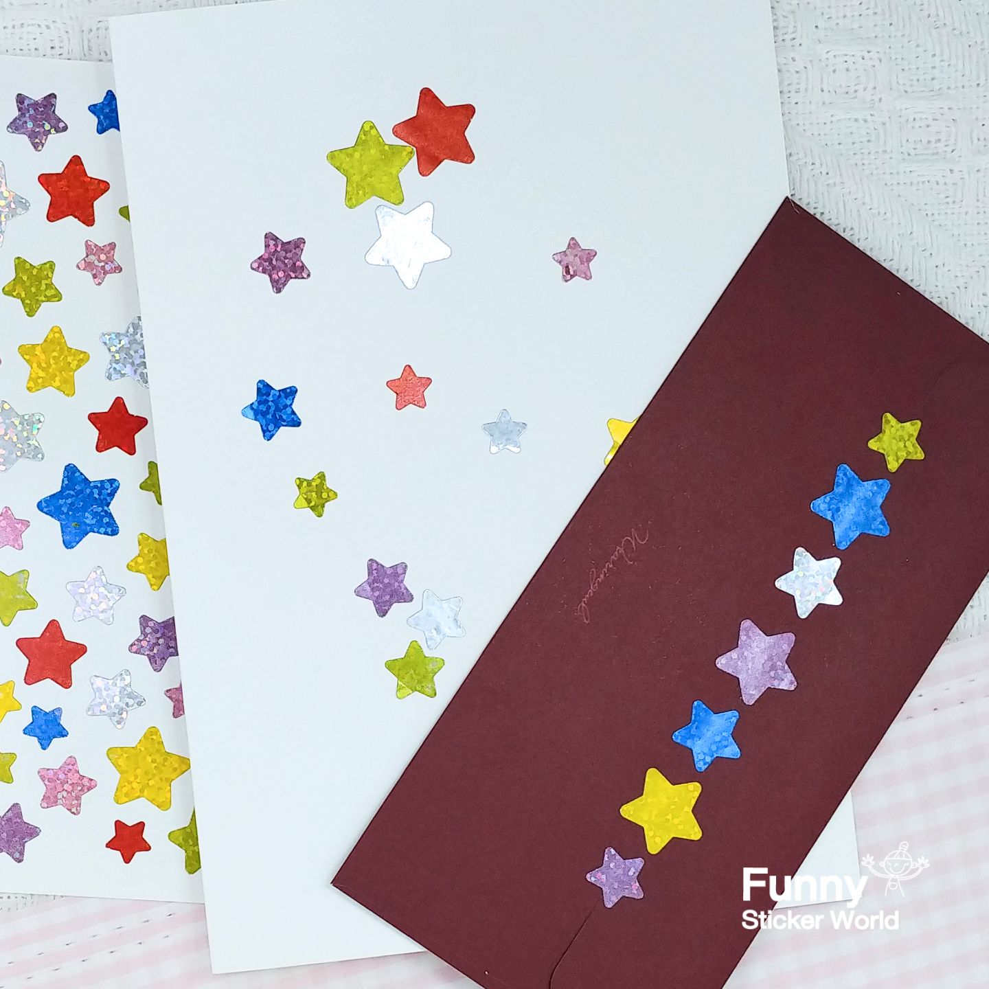 HOLOGRAM COLOR STAR 반짝이 컬러 별 홀로그램 스티커 스티커 다이어리꾸미기 귀여운스티커 스티커수집 다용도스티커 문구스티커 꾸미기스티커 팬시스티커 장식스티커 다꾸용품 다꾸스티커