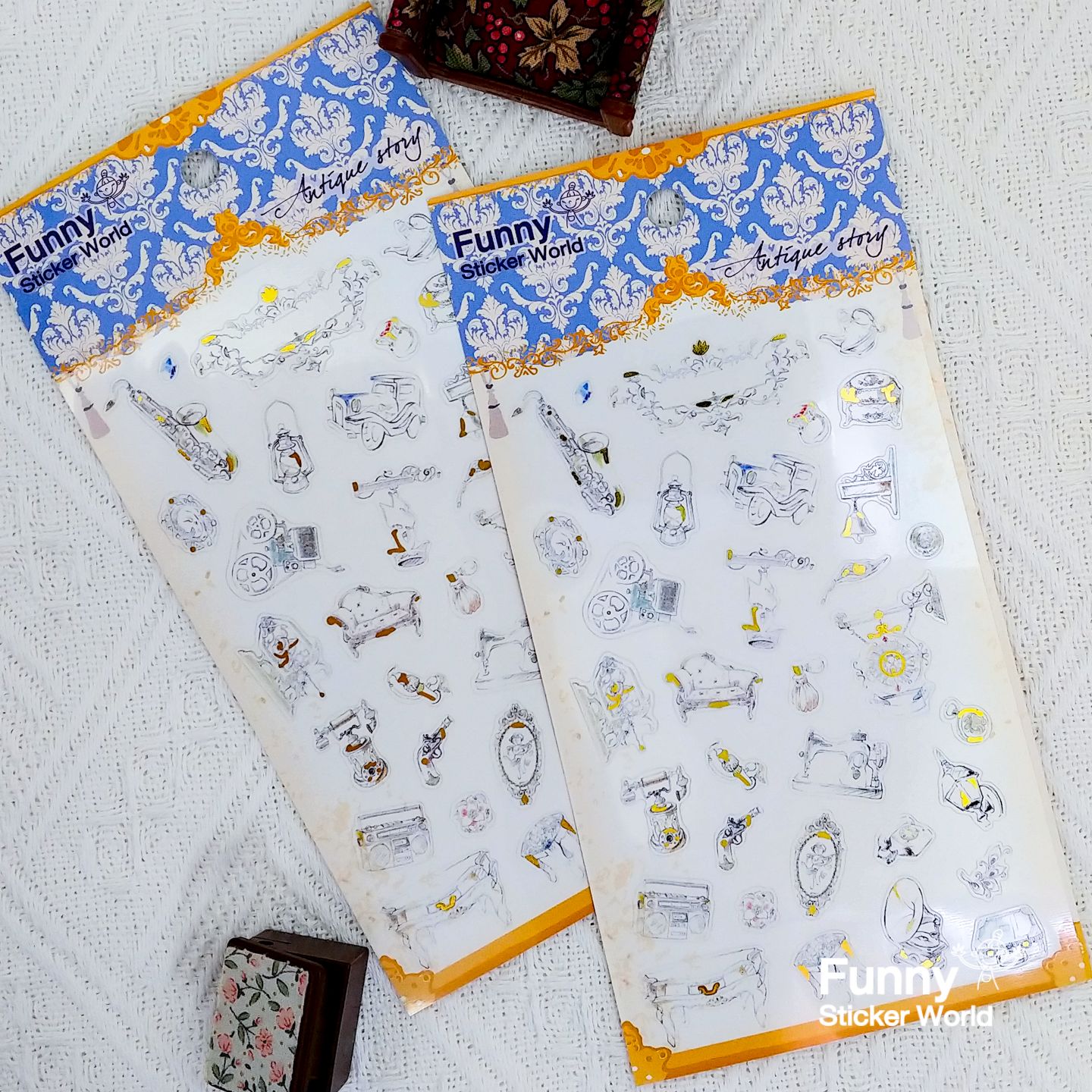 Antique Story 앤틱 스토리 PVC 스티커 스티커 다이어리꾸미기 귀여운스티커 스티커수집 다용도스티커 문구스티커 꾸미기스티커 팬시스티커 장식스티커 다꾸용품 다꾸스티커